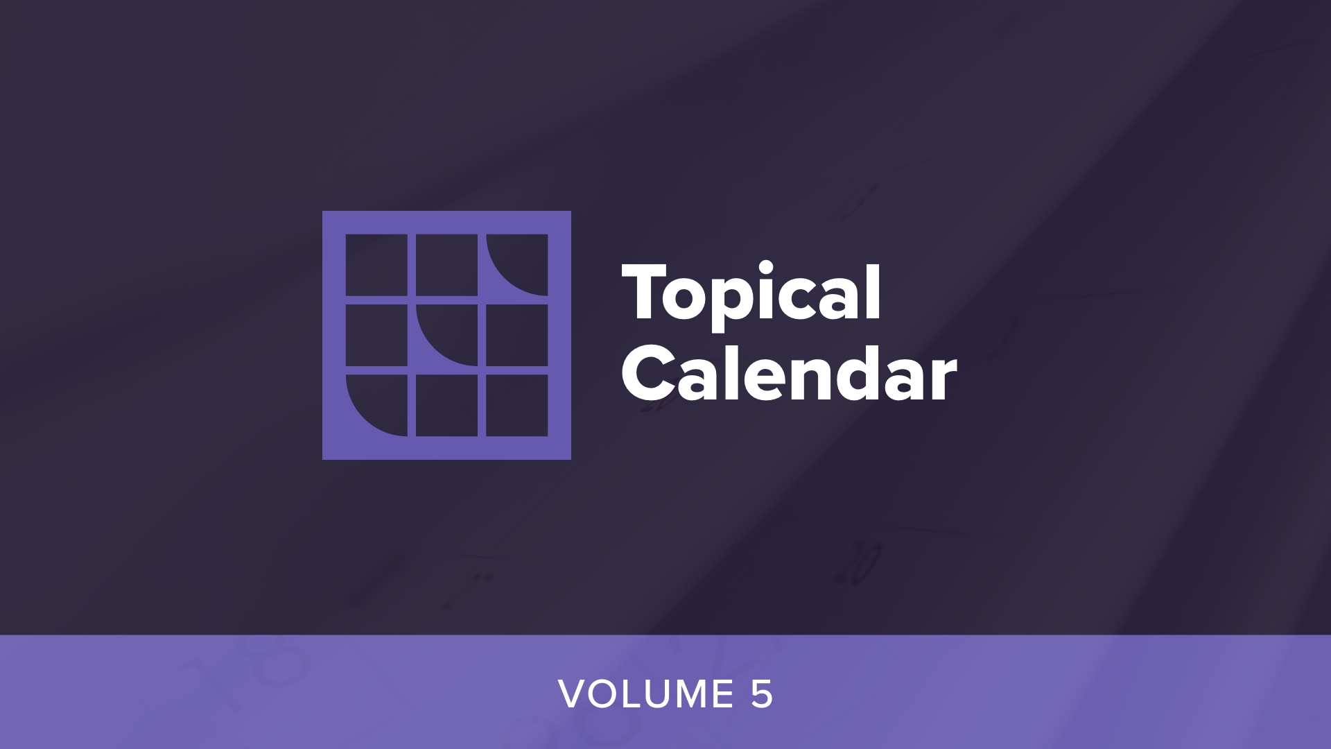 Custom topical sermon calendar from ministry pass
