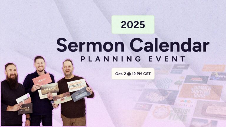 Register Sermon Calendar Planning Event Ministry Pass